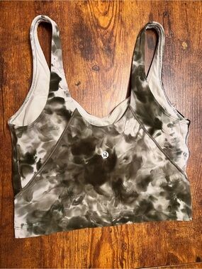 Lululemon Align Tank in green Camo size 6